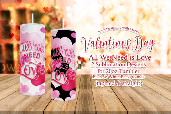 All We Need is Love 20oz Skinny Tumbler