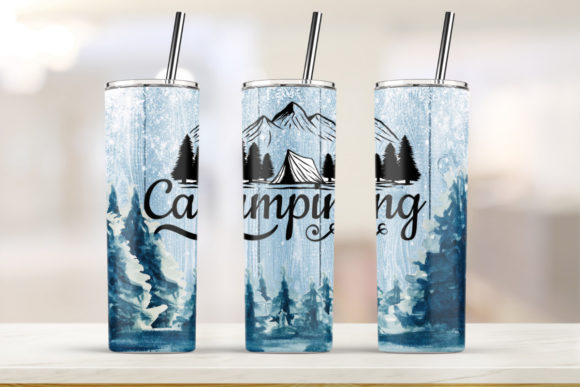 Camping Tumbler 20oz Skinny Tumbler