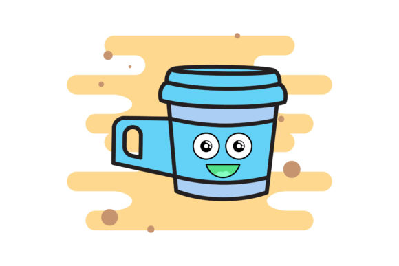 Coffee Cup Breakfast Kawaii Clipart