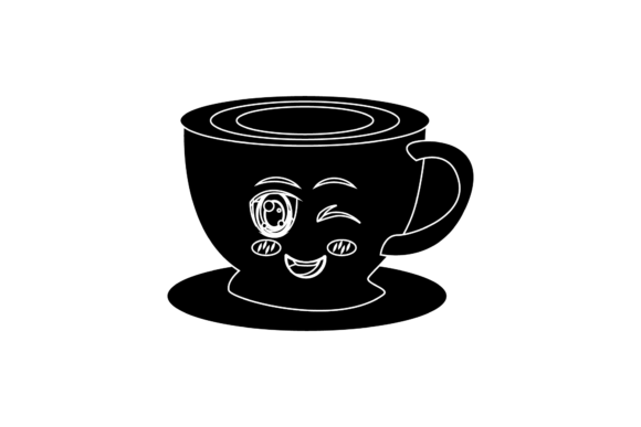 Coffee Cup Sweet Kawaii Black Icon