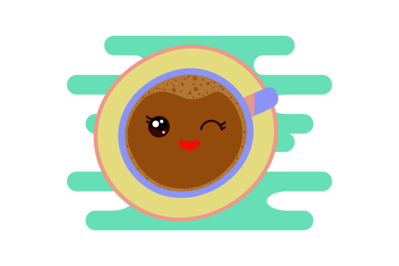Coffee Hot Cup Kawaii Clipart