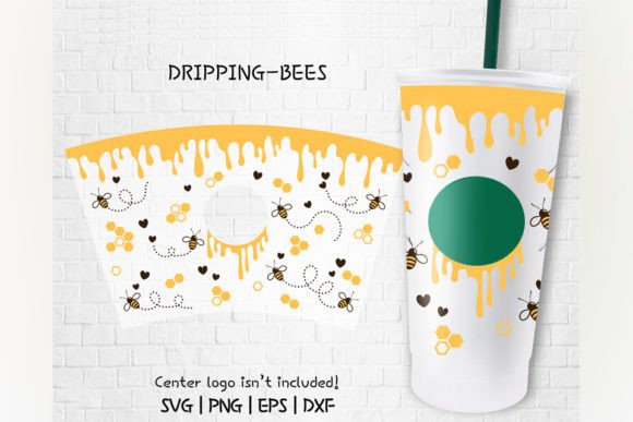 Dripping Bee Venti Cold Cup 24 Oz.