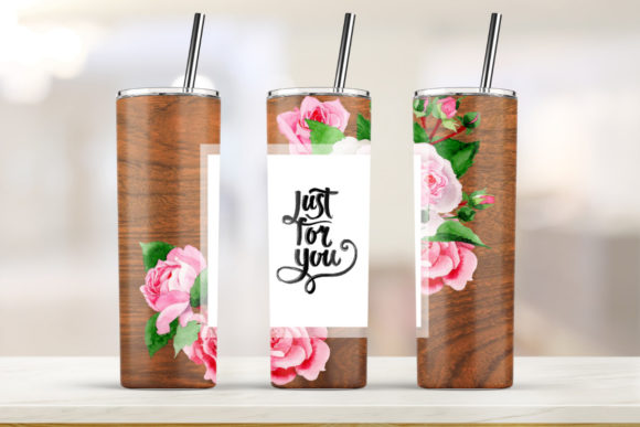 Just for You Flower 20oz Skinny Tumbler