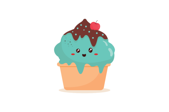 Kawaii Cute Desserts Ice Cream Cup