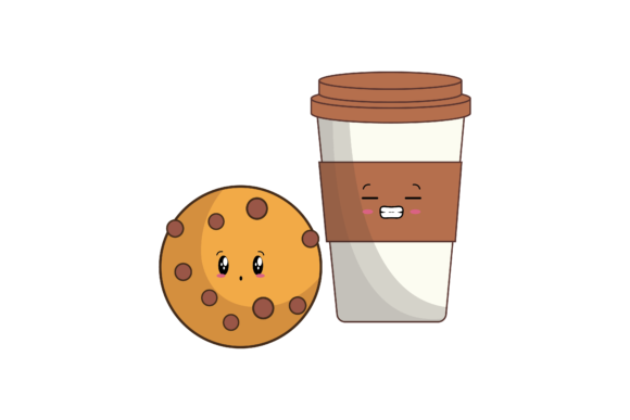 Kawaii Cute Drink Cup Cookies