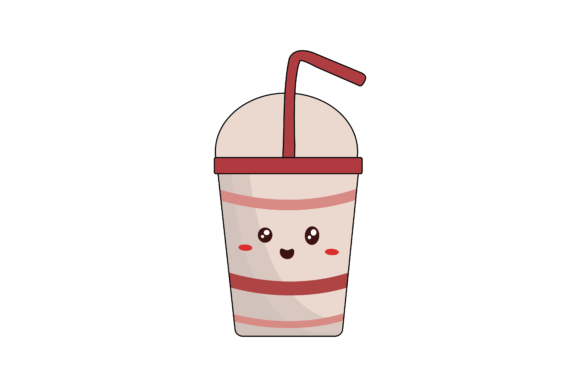 Kawaii Drink Cup Illustration Cute