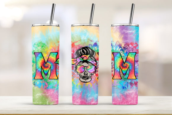 Mom Colorful Tumbler 20oz Skinny