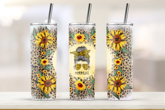 Sunflower Mom 20oz Skinny Tumbler