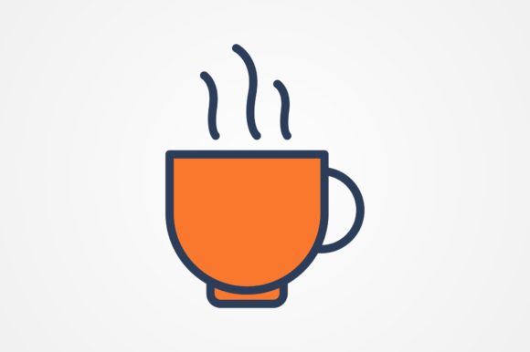 Tea Cup Line Filled Icon