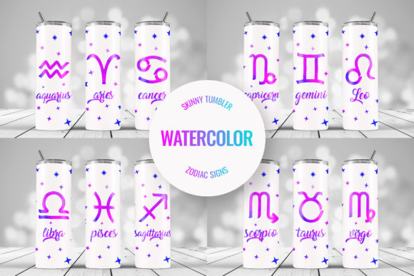 Tumbler Sublimation Zodiac Signs